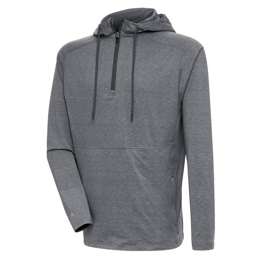 NEW ANTIGUA APPAREL men's spikes zip up jacket in gray